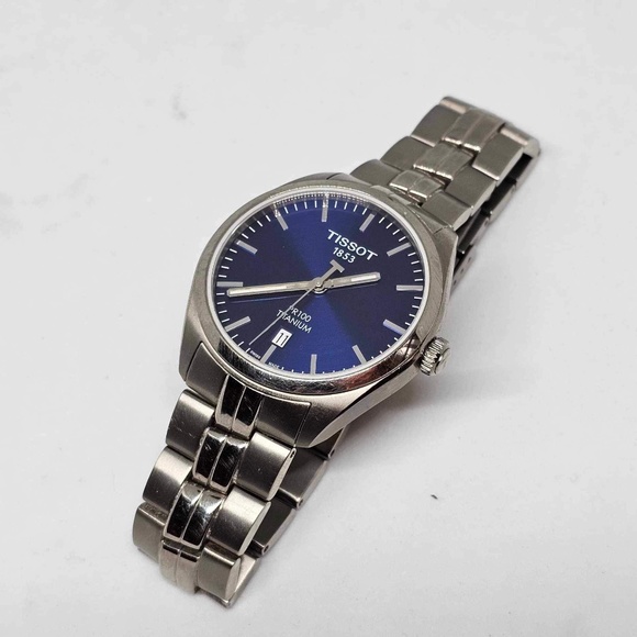 TISSOT 1853 SUPERDEAL ! men’s watch PR Titanium blue face - Picture 4 of 13